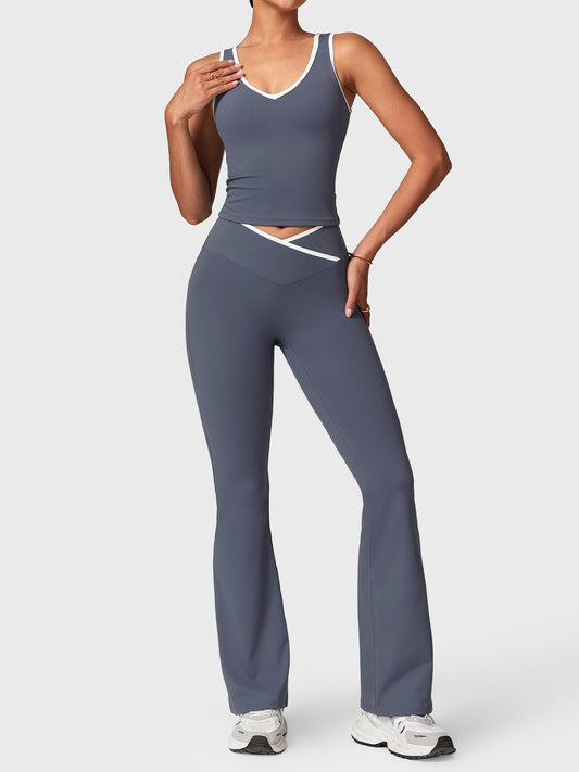 Monvé Alberta Contrast Trim Sports Set