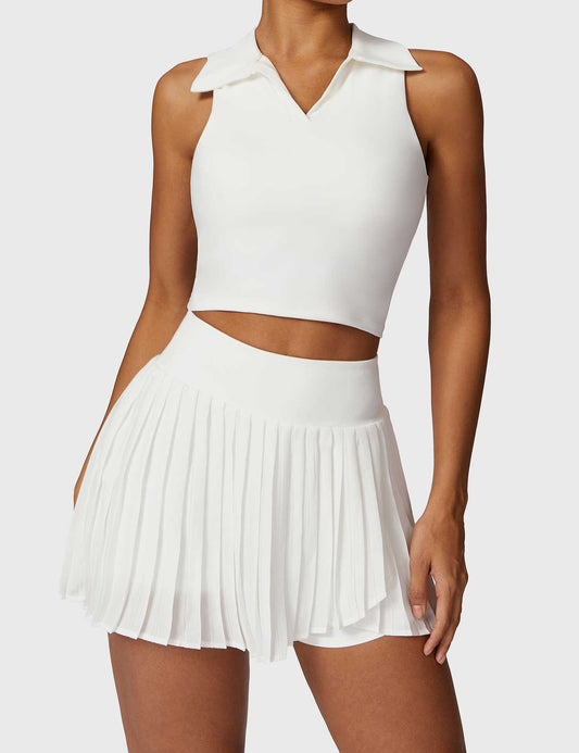 Monvé Crop Top Tennis Skirt Set